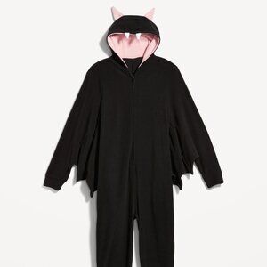 Adult Fleece Bat Onesie/Costume (Unisex - Men's Small, Women's Large)